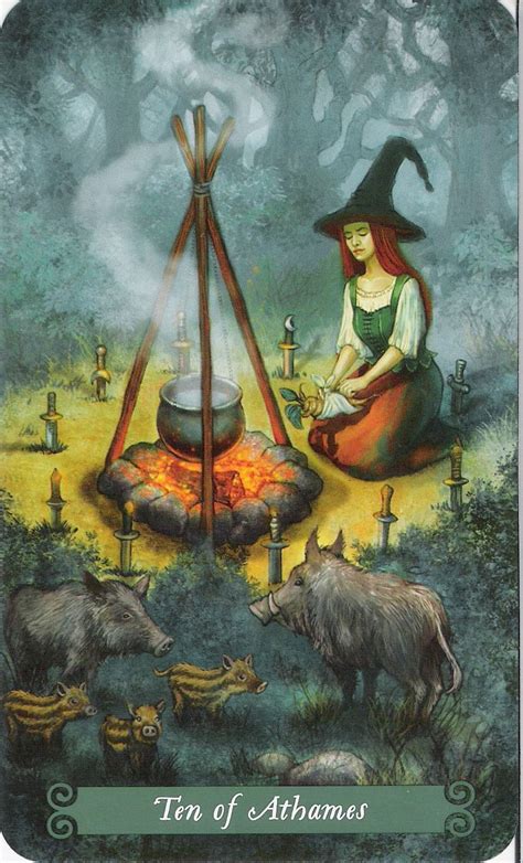 Charming witch tarot